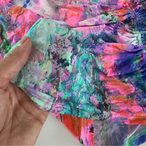 ⭕️ Luli Fama  Scrunch Up Mini Skirt Bikini Cover - Picture 5 of 8